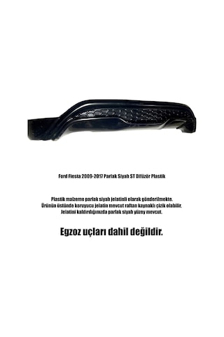 Ford Fiesta 2009-2017 Uyumlu Parlak Siyah Plastik St Difüzör