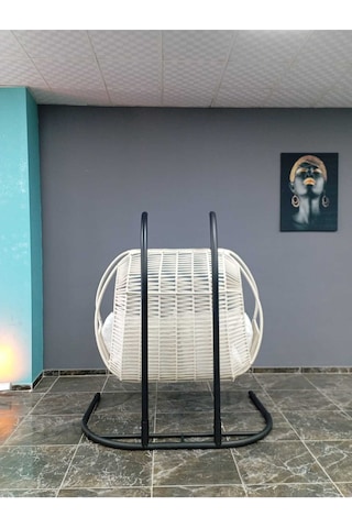 Istanbul Mob Luminea Home Çift Kişilik, Ip Örgü, Bahçe, Balkon, Ev Salıncağı, Krem Minderler Dahil