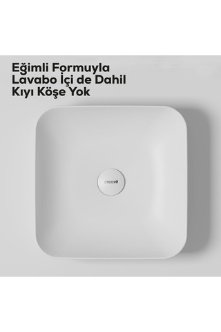 Ultra Kare Çanak Lavabo 40cm Beyaz Ul040-00cb00e-0000