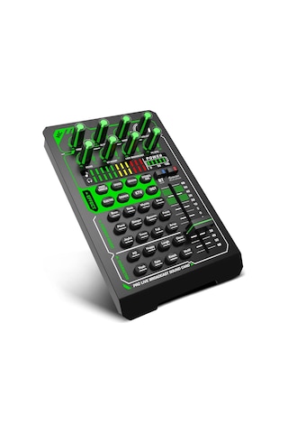 Profesyonel O Mikser Telefon Ses Kartı O Mikrofon Harici Ses Kartı Bluetooth Şarj Edilebilir