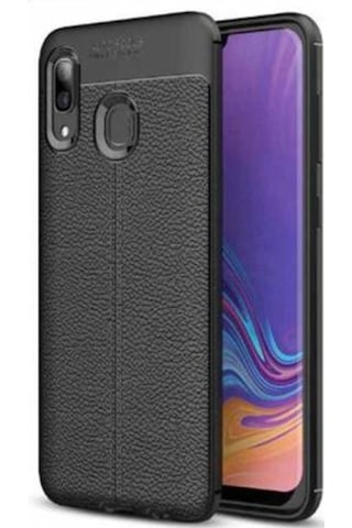 Galaxy A10S Kılıf Zore Niss Deri Desenli Silikon Kılıf