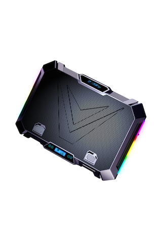 Vortex 8x Fan - 10 Mod Rgb - Lcd Ekran - Fan Ve Yükseklik Kademeli 2x Usb Notebook Soğutucu