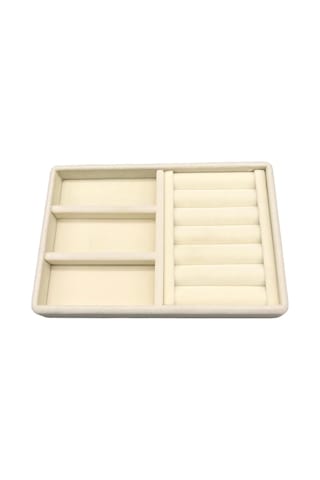 Yerli Üretim Süet Kumaş Krem Renk 22 Cm / 14 Cm Çekmece İçi