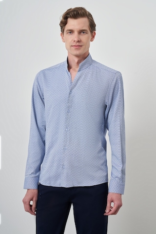 Morven Erkek Mavi Slim Fit Dik Yaka Gömlek 25mc004046300 Mavi Mavi