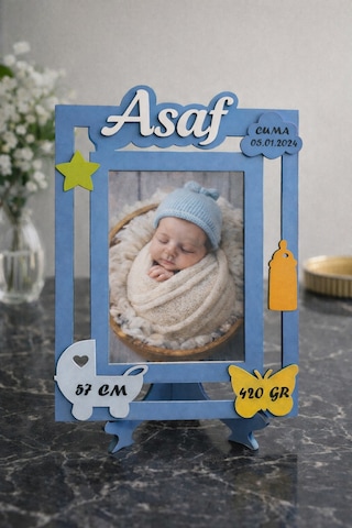 Bebek Resim Çerçevesi Kişiye Özel Şık Bir Hediye No 1029