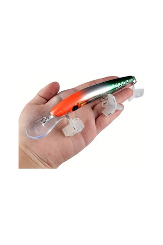 Fochsia 10lu 6.3 İnç 26gr Derin Dalış Yemliği Sert Sap Sallama Oltası Kaliteli Kancalı Av Malzemesi