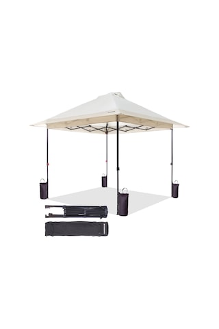 Fundango Sunhaven 300 Premium 3x3 M Otomatik Gazebo & Gölgelik Khaki Krem