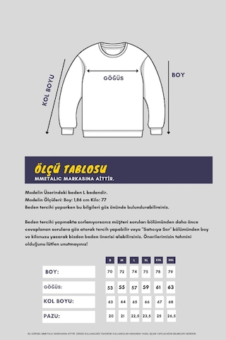 Metalic Erkek Kapüşonlu Cepli Regular Fit Sweatshirt Antrasit