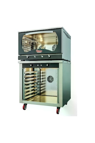 Osimix 2'li Patisserie Serisi Konveksiyonel 4'lü Buharlı Fırın Ve 8'li Buharlı Mayalandırma 220 W
