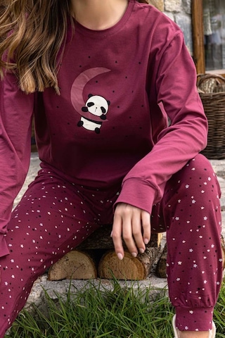 Aydoğan Kadın Pijama Takımı Pamuklu Vişne Çürüğü