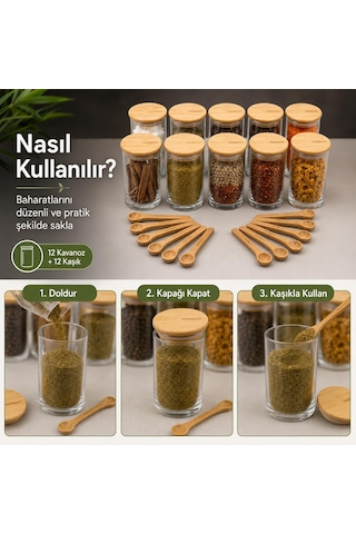 Atbyhome Bambum Orjinal Zolla Prestige 24 Parça Kaşıklı Baharatlı Diğer