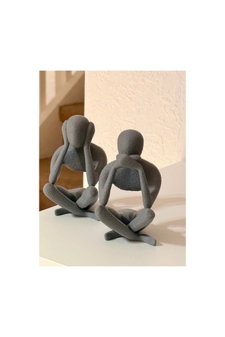 3'lü Set Meditasyon Modern Biblo Masa Üstü Biblo, Görmedim Duymadım Bilmiyorum Hean Speak See 86471033