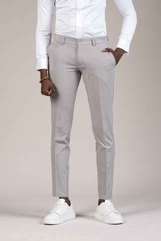 Notra Slimfit Pamuklu Full Likralı Esnek Yazlık Kumaş Pantolon gri