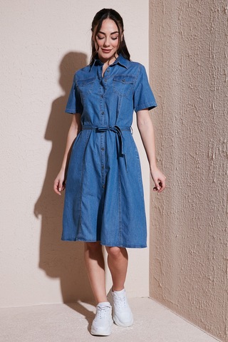 Fashion Friends Bayan Elbise 25y0108k1 Mavi Mavi