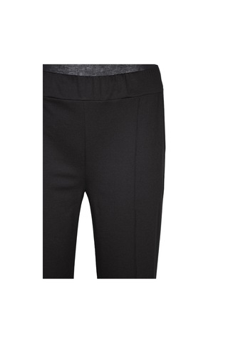 Hesna Kadın Bella Battal Beden Çimalı Yan Cepli Siyah Pantolon Siyah