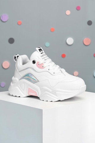 Dark Seer Kids Ds K 2110 Sneaker 2025 Kız Çocuk Beyaz-pudra