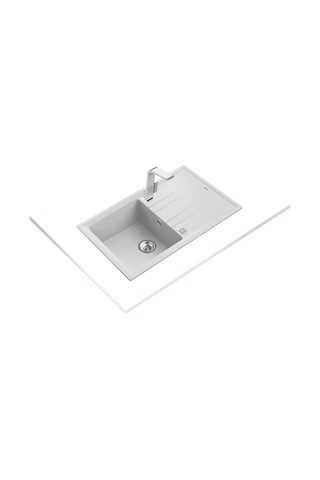 Teka Stone 50 B-Tg Tek Hazneli Beyaz Tegranite Eviye