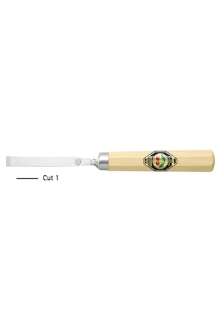 Kirschen Düz Ağız Oyma Iskarpelası Kısa Cut1 - 8Mm