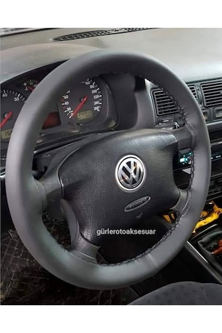 Vw Passat Deri Dikme Direksiyon Kılıfı Soft Siyah Ipli 10.5Cm A+ 542420482