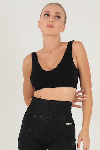 Doremi Seamless Kalın Askılı Spor Sütyen siyah