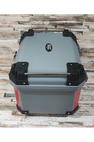 Motosiklet Arka Çantası 45 Lt Sert Plastik Nardo Gri 45lt