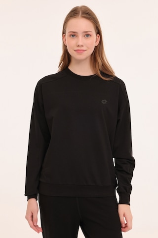 Lotto W-gıove C Neck Swt 4pr Siyah Kadın Sweatshirt Siyah
