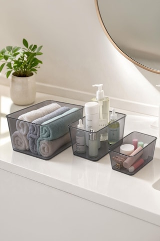 Selka Home Salve 3'lü (Büyük, Orta, Küçük) Buzdolabı-Banyo Organizer Düzenleyici