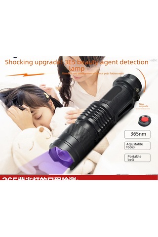 Shineyee 365nm Uv Feneri: Para Kontrolü, Floresan Ajan Tespiti, 100-200m Menzil, Taşınabilir, Dayanıklı, Çoklu Pil Seçeneği Sk68 Mor Pembe