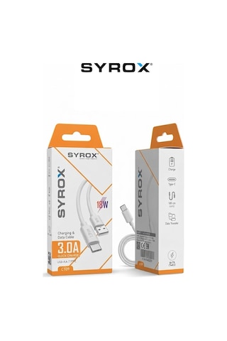 C109 3.0a / 18w Hızlı Şarj Ve Data Kablosu, Usb To Type-c, 120 Cm Dayanıklı Esnek Şarj Kablosu - Beyaz C109 3.0a / 18w Hızlı Şarj Ve Data Kablosu, Usb To Type-c, 120 Cm Dayanıklı Esnek Şarj Kablosu - Beyaz