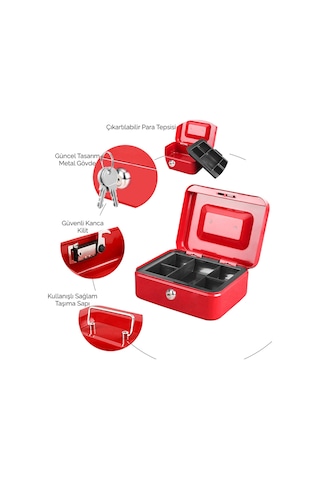 Mühlen Cash Box Cb200 Orta Boy Taşınabilir Para Çekmecesi / Kutusu