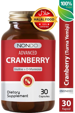 Nondo Cranberry 30 Kapsül