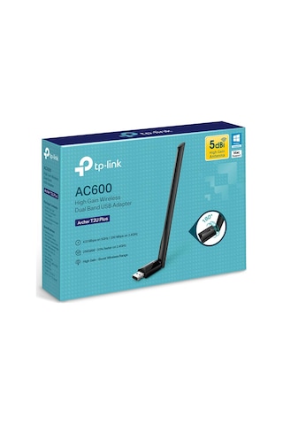 Tp-link Archer T2u Plus Ac600 600 Mbps Dualband Antenli Usb Wireless Adaptör Sinyal Güçlendirici
