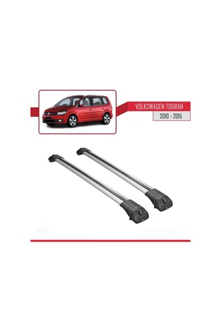 Volkswagen Touran Cross 2010-2015 Arası İle Uyumlu Ace-1 Ara Atkı Tavan Barı Gri
