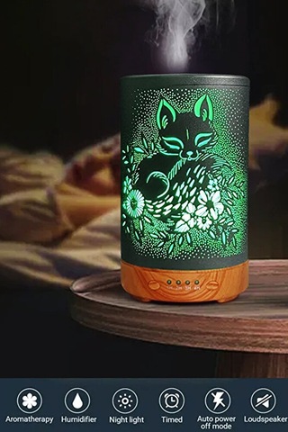 200 Ml Oda Hava Nemlendiricisi Rgb Işık Gece Lambalı Desenli Zama