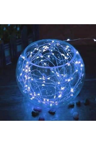 Pilli 5 Metre Dekoratif Peri Led Beyaz Aydınlatma Süsleme Lambası Çok Renkli