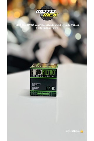 Hiflofiltro Hf138 Yağ Filtresi Motosiklet Uyumlu Yüksek Performanslı Filtre