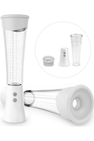 Carmine S-Hande Şarj Edilebilir Güçlü Vakumlu 9 Modlu Mastürbatör Otomatik Penis Pompası