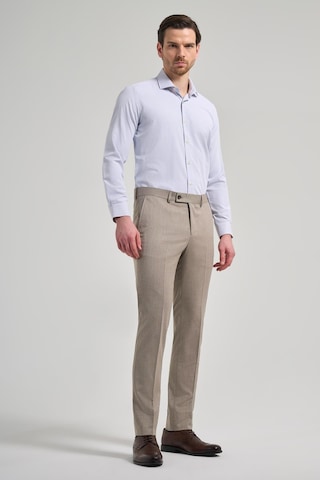 İmza Bej Esnek Yandan Cepli Slim Fit Classic Pantolon 1003250160 Bej