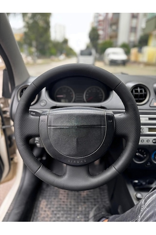 Ford Fusion Fiesta Araca Özgü Dikmeli Direksiyon Kılıfı Çıkıntısı Siyah