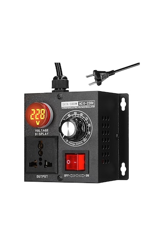 Ac220v 5000w Kademesiz Voltaj Regülatörü Taşınabilir E25135eu