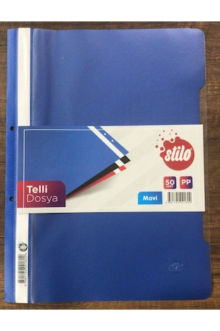 Telli Dosya Mavi 50li Mavİ