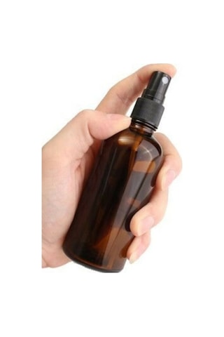 Amber Cam Şişe 100Ml Siyah Sprey Başlıklı 6 Adet