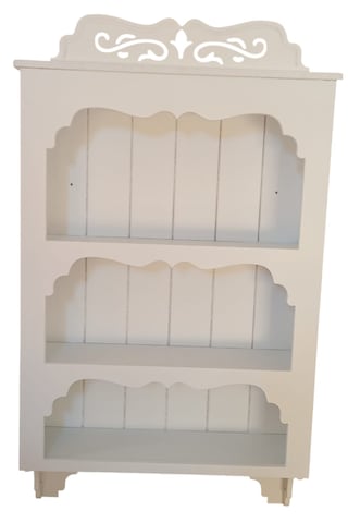 Ahşap Boyanabilir Mdf Dekoratif 3 Raflı Duvar Rafı