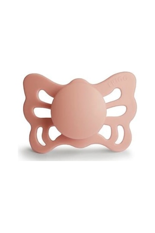 Frıgg Butterfly Silikon Emzik - Pretty İn Peach 0-6 Ay Gold - Mavi