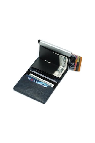 Baellerry Tek Mekanizmalı Akıllı Kartlık Cüzdan Siyah (359971574)