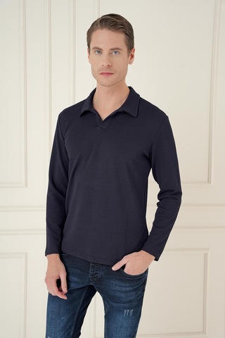 Efor Ts 890 Slim Fit Lacivert Spor T-shirt Lacivert