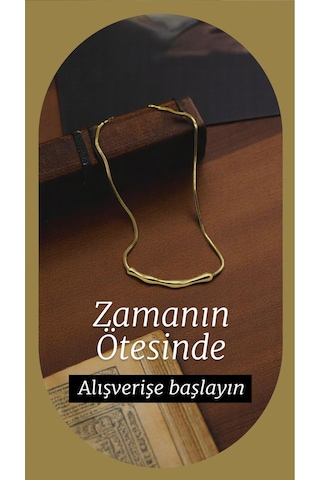 Köprücük Kemiği Kadın Kolye 316 Paslanmaz Çelik Gold Renk Sarı