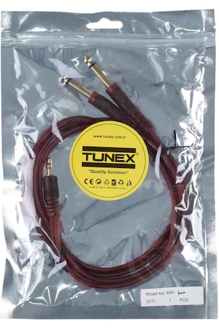 Tunex 3,5 Mm St 2x6,3 Mm Mono Erkek 1,5 Mt Slikonl Mr-600