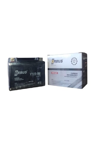 Orbus 12v 9ah Alçak Yatık Motosiklet Aküsü Ebatlar: 150x85x107mm