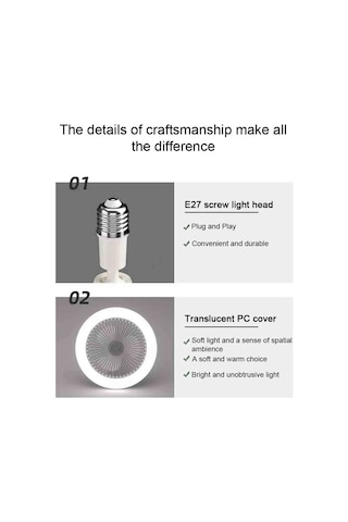 Hallow LMH00007W 2'si 1 Arada Düşük Profilli Modern Tavan Vantilatörü